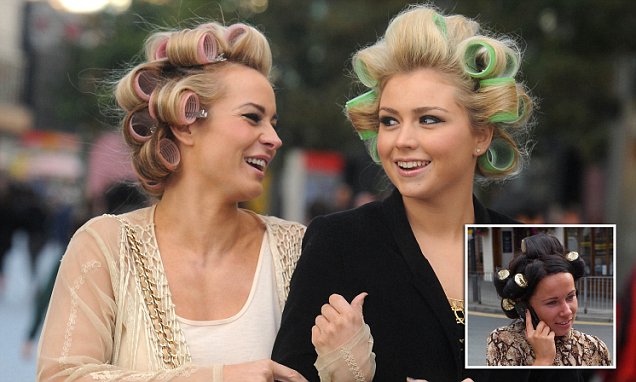 Tendencia rulos en la calle