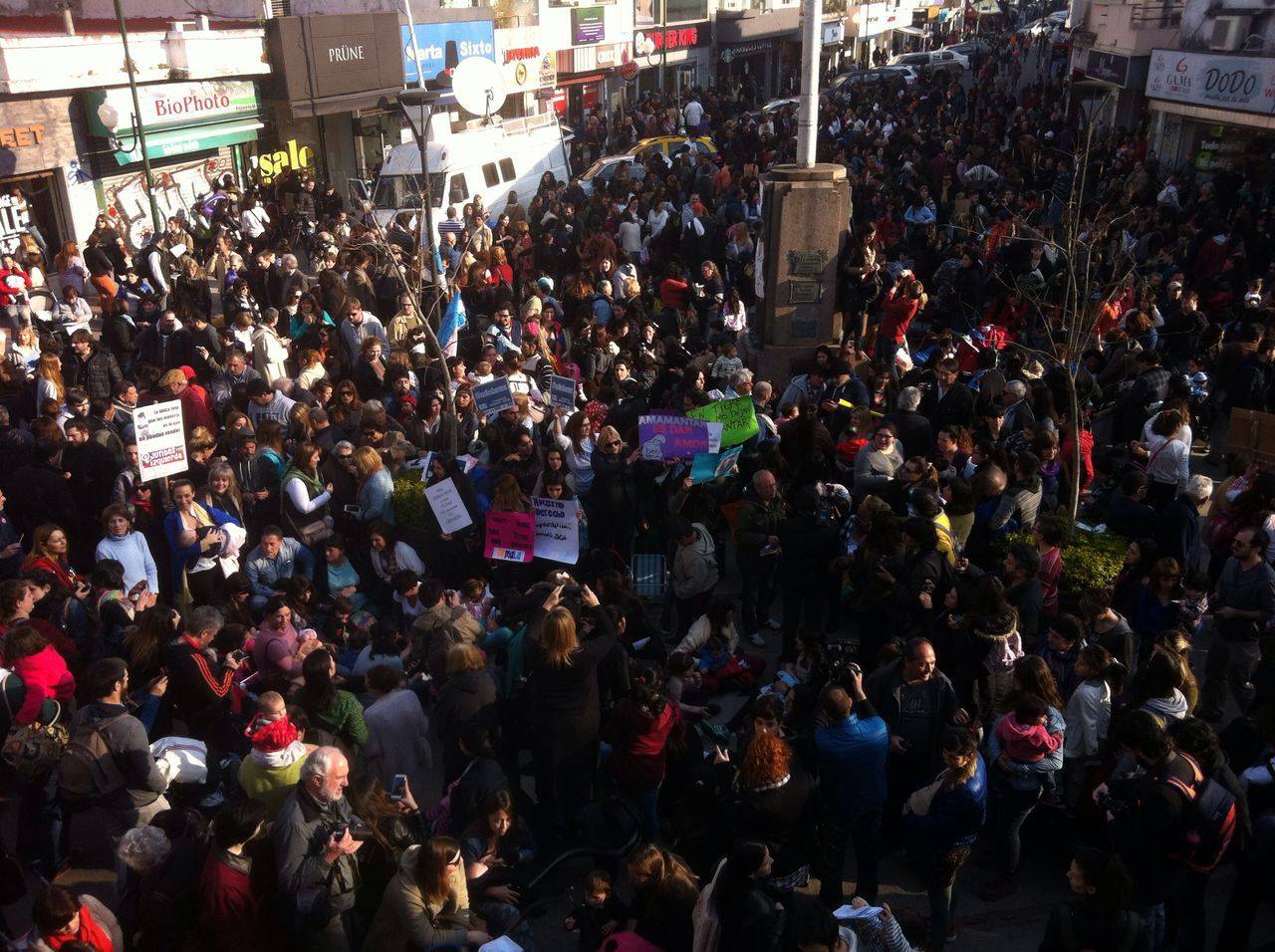 Tetada masiva en Argentina