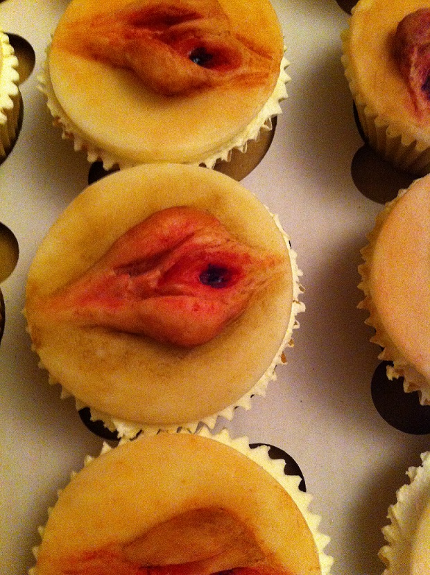 pasteles con forma de vagina