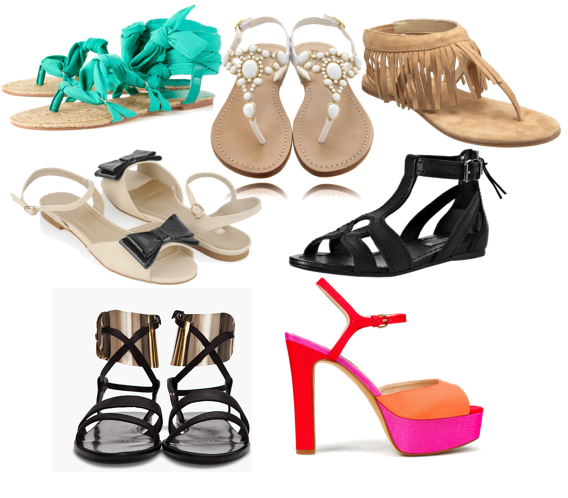 Las sandalias son para el verano