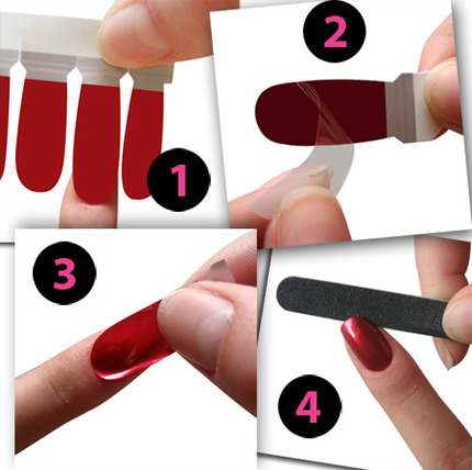 Esmaltes adhesivos. Píntate las uñas en un segundo