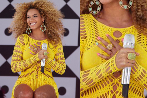 Luce como Beyonce una manicura muy original