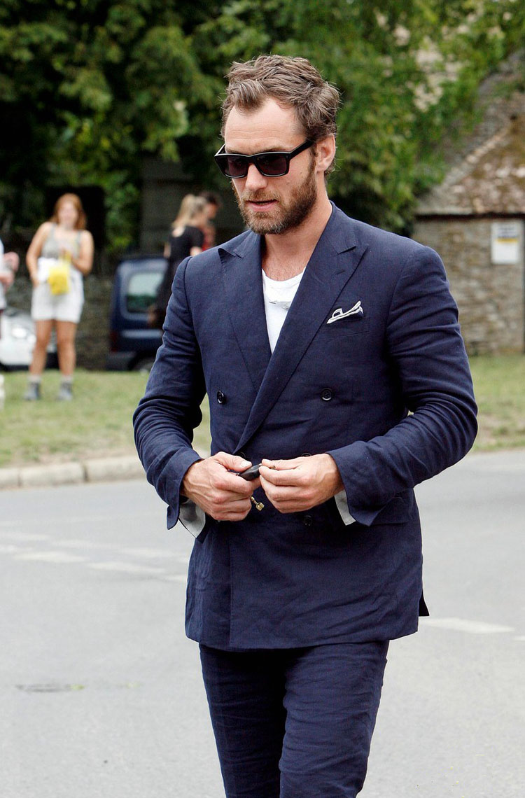 El más guapo de la boda de Kate Moss, Jude Law