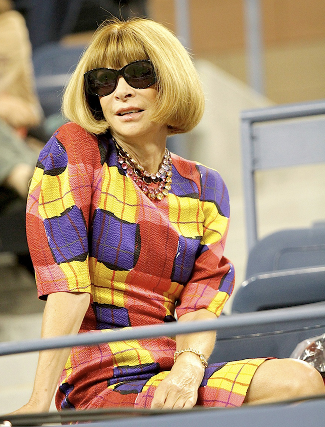 La versión tartán de Anna Wintour