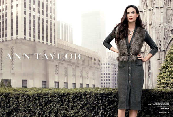 Demi Moore, del formol a la campaña de Ann Taylor 