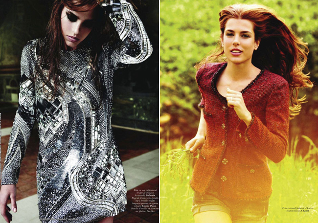 Nuevas fotos de Carlota Casiraghi en Vogue 