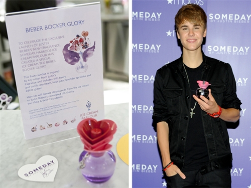 El perfume de Justin Bieber inspira un helado
