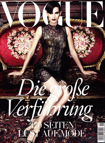 Look vamp de Vogue Alemania vs. Look naif de Elle UK