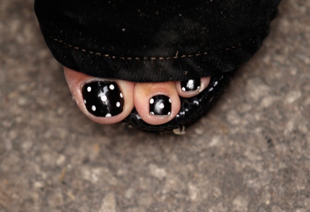 Sarah Palin y su pedicura