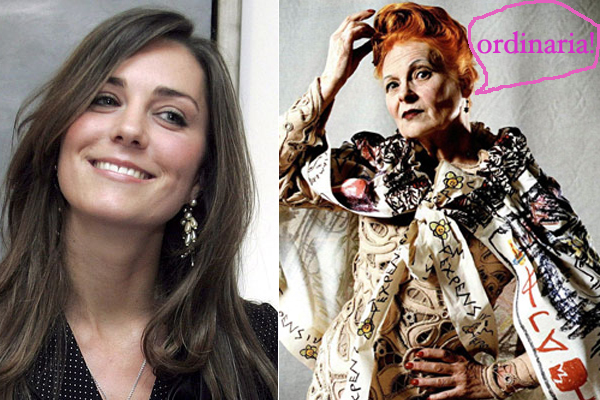 Vivienne Westwood critica a Kate Middleton