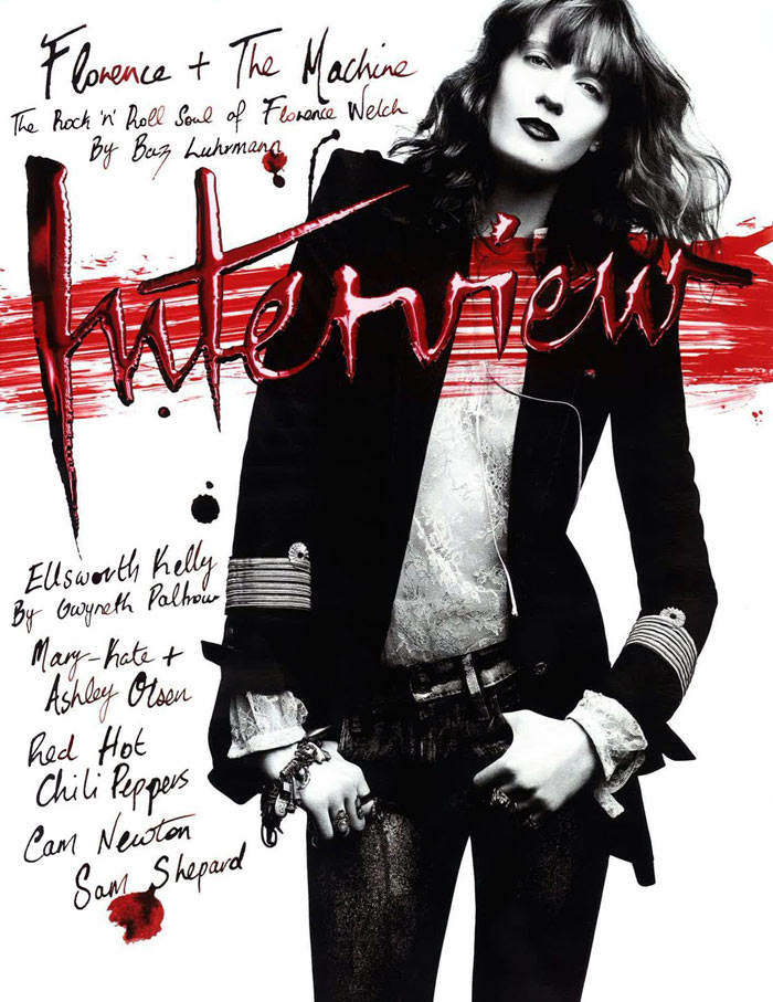 Florence Welch portadón de Interview