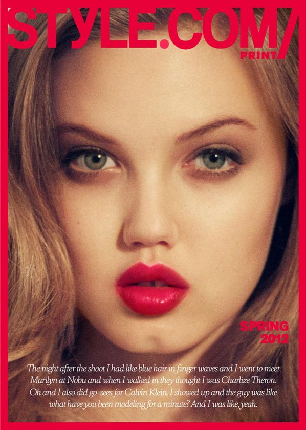 Lindsey Wixson protagoniza la portada del primer número impreso de Style.com