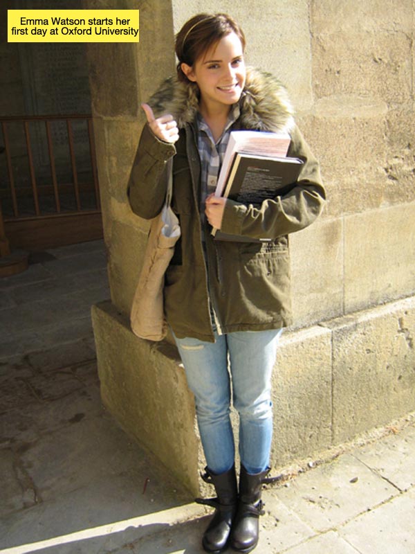 Emma Watson preparada para comenzar la uni