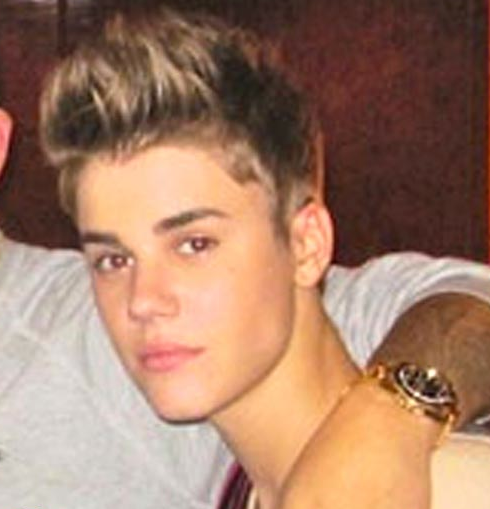 Justin Bieber a lo Bart Simpson