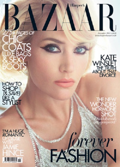 Kate Winslet, oda al eyeliner en la portada de Harper's Bazaar UK