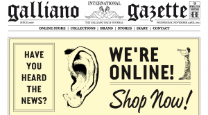Galliano (la marca) lanza web de venta online sin Galliano (diseñador)