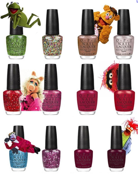 Colección OPI dedicada a los Teleñecos ¡Esmaltes muy festivos!