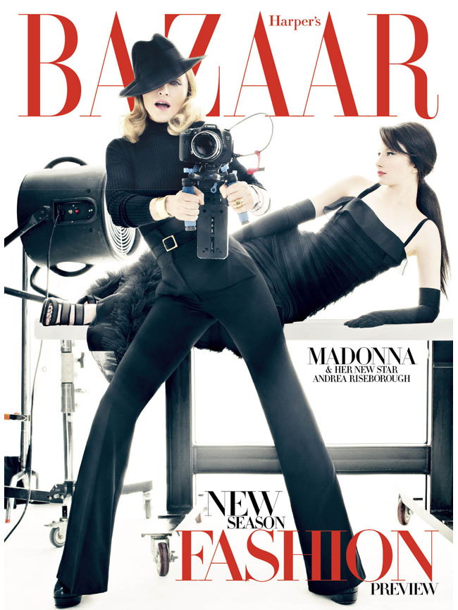 Madonna en la portada de Harper's Bazaar