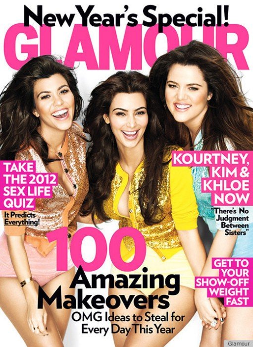 Las Kardashians en la portada de Glamour