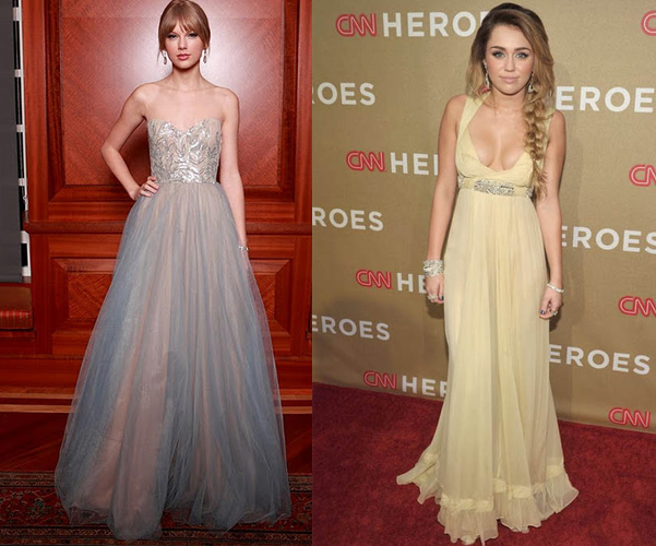Taylor Swift vs. Miley Cyrus, o lo que es lo mismo, dulce vs. sexy 