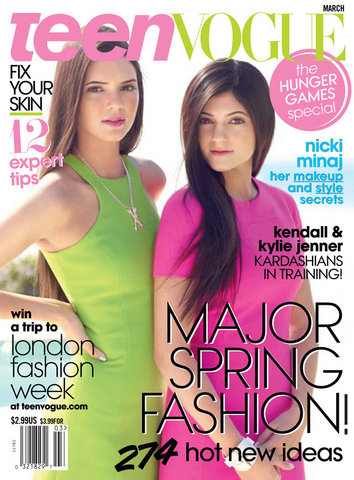 Las Kardashians más jóvenes, Kendall y Kylie, consigue su primera portada en Teen Vogue