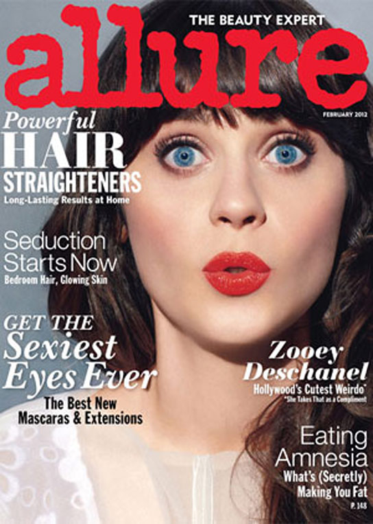 Zooey Deschanel pone caritas para Allure 