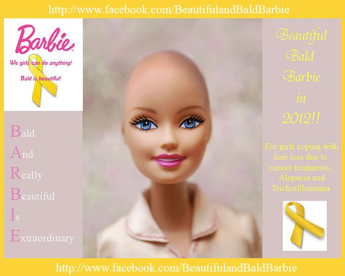 Barbies sin melenas para apoyar a las enfermas de cáncer