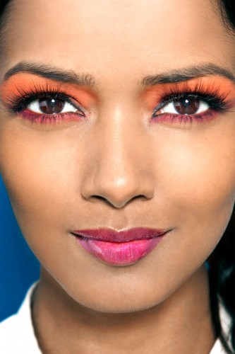 El color block llega hasta al maquillaje