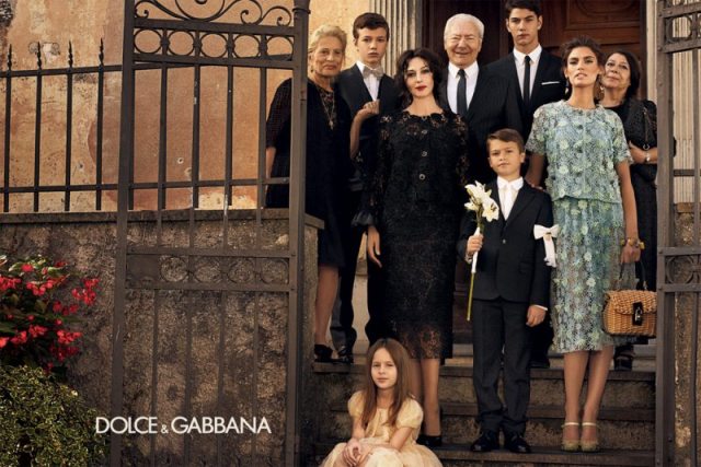 Monica Bellucci la mamma de Dolce & Gabanna