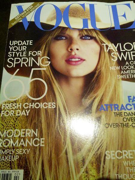 Taylor Swift en su primera portada de Vogue