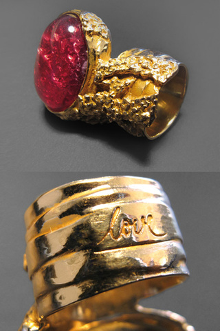 Esta es la versión San Valentín del anillo Arty de Yves Saint Laurent