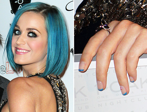 Katy Perry lleva a juego las uñas y el pelo 