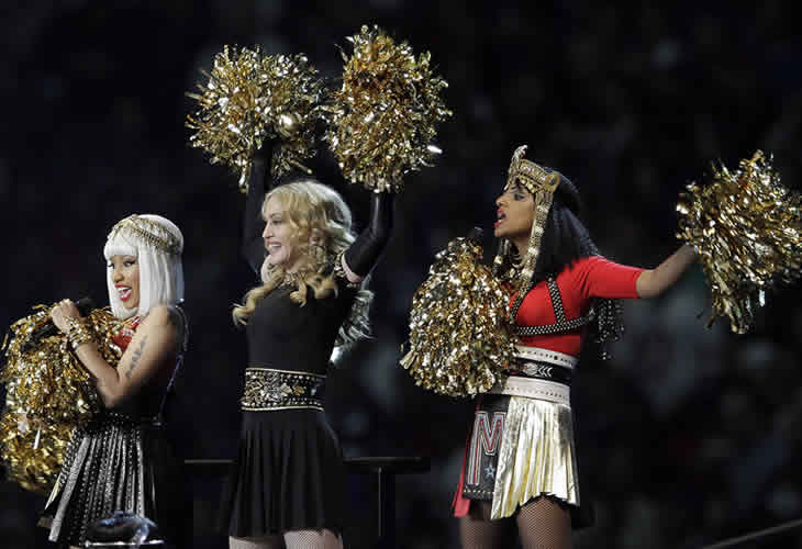 Madonna y su touchdown en la Super Bowl