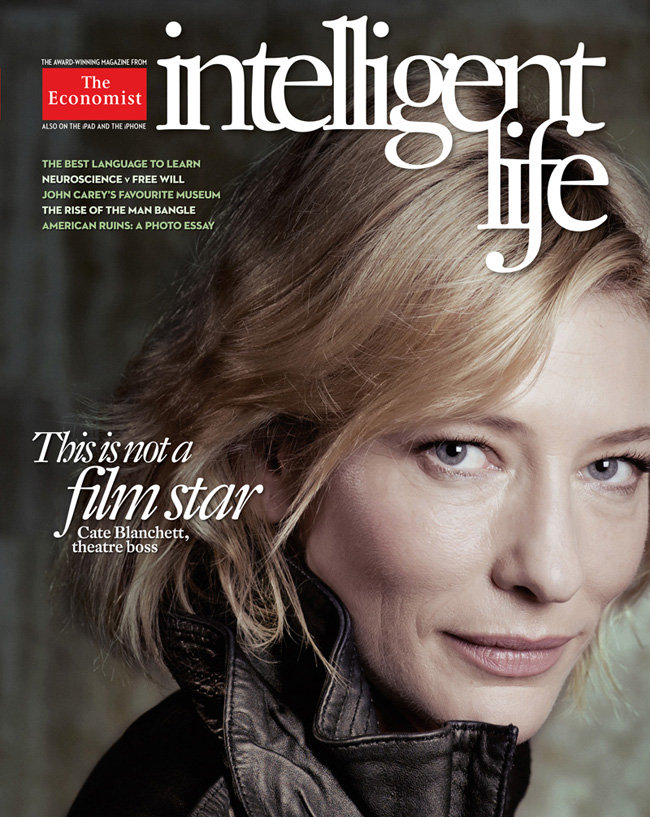 Cate Blanchett con 0 Photoshop en la portada de Intelligent Life