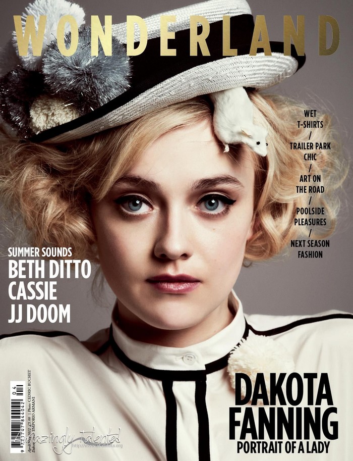 Dakota Fanning deslumbra desde la portada de Wonderland