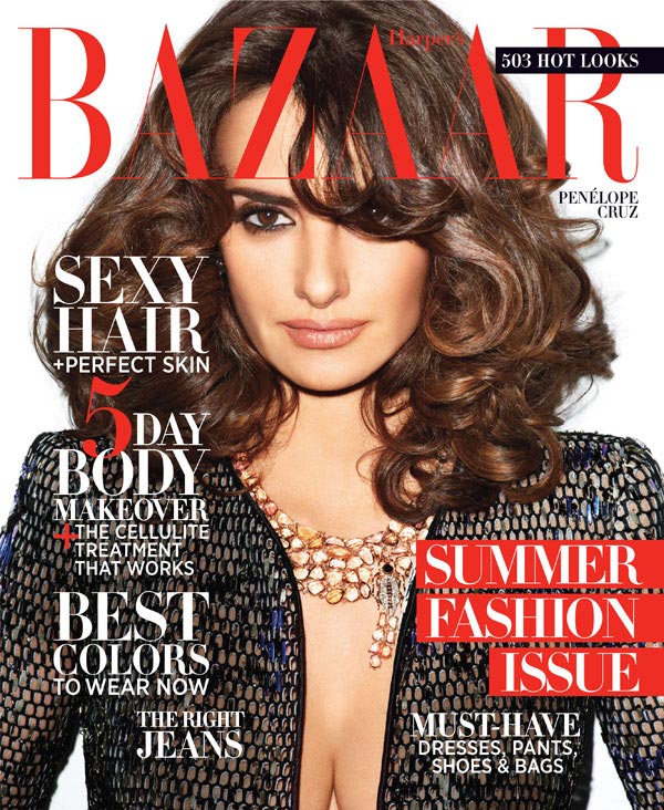 Penélope Cruz está de impresión en la portada de Harper's Bazaar