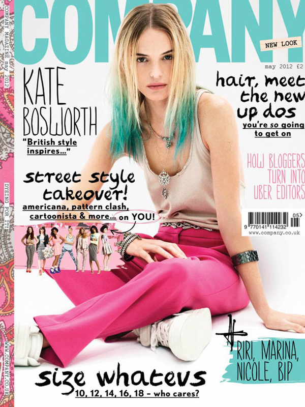 Company Magazine pone a Kate Bosworth con las puntas azules en su portada 