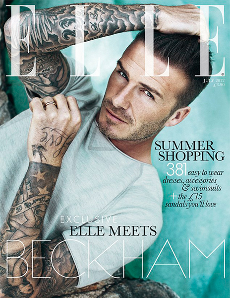 David Beckham, el primer hombre en ser portada de Elle UK