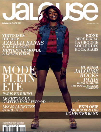 La sensación del rap, Azealia Banks, en la portada de Jalouse