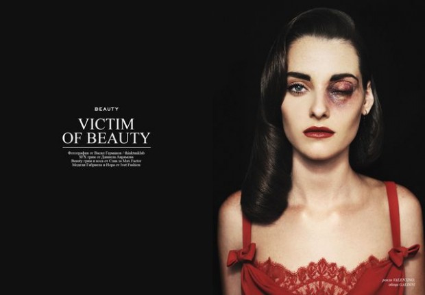 Una editorial de mal gusto: Beauty Victim glamouriza la violencia en la mujer