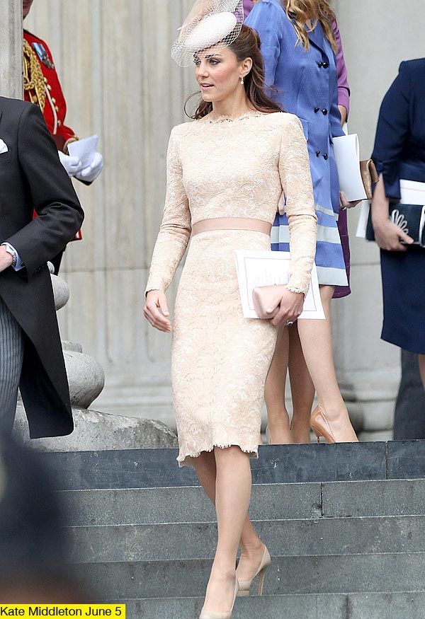 Kate Middleton repite con McQueen para celebrar el Jubileo de Diamante de la Reina de Inglaterra
