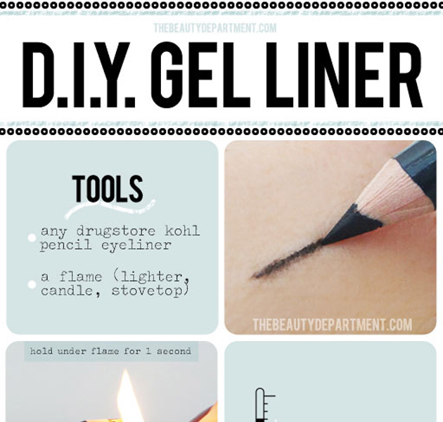 Mira cómo se convierte un lápiz para los ojos en eyeliner tipo gel 