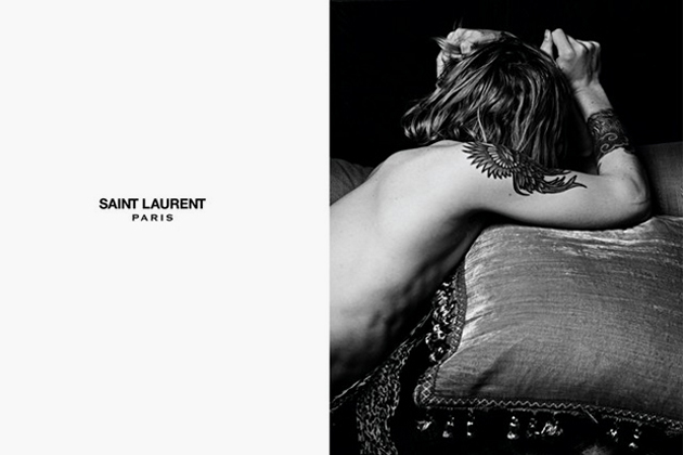 Primer anuncio de Saint Laurent París 