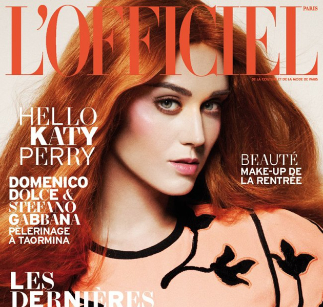 Katy Perry, pelirroja para L'Officiel 