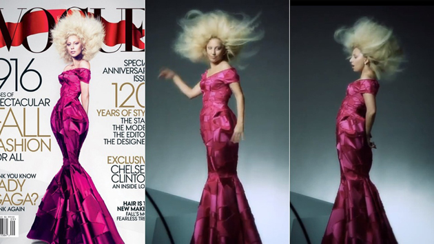 La portada de Lady Gaga para el Vogue USA antes de pasar por el Photoshop 