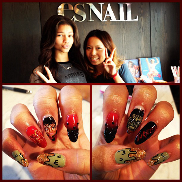 Zendaya Coleman se atreve con una manicura inspiración Michael Jackson