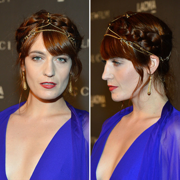 Florence Welch lo clava con este recogido con accesorios