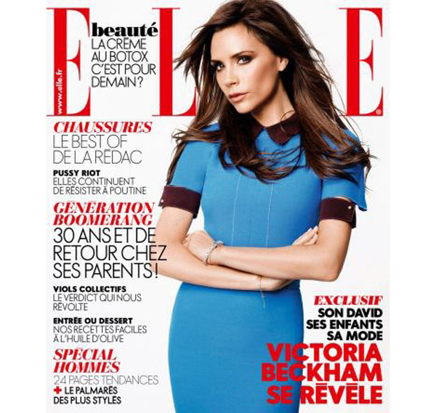 VIctoria Beckham, portada de Elle Francia 