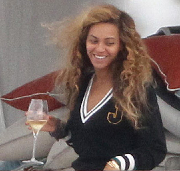Beyoncé sin maquillaje el día de su cumpleaños 
