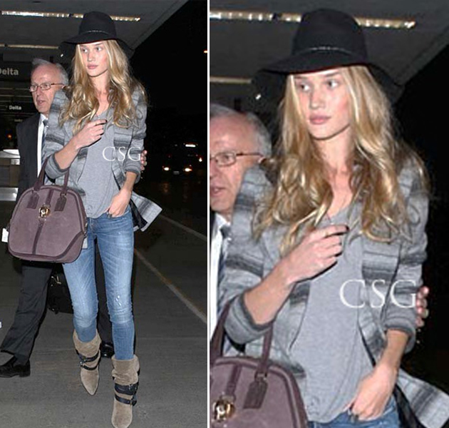 Tendencia: Sombreros de ala ancha, tal y como lo luce Rosie Huntington 